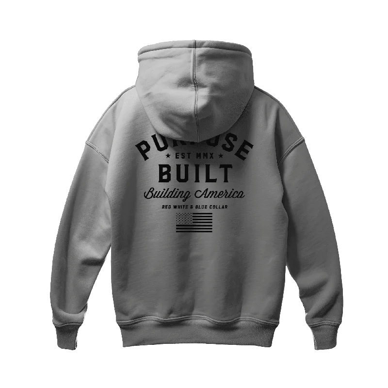 Winter Coats Freedom Hoodie - Heathered Grey