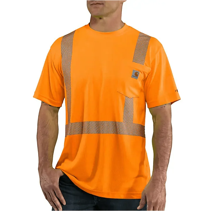 Urban Sneakers Class 2 High Visibility Force Short Sleeve T-Shirt - Brite Orange