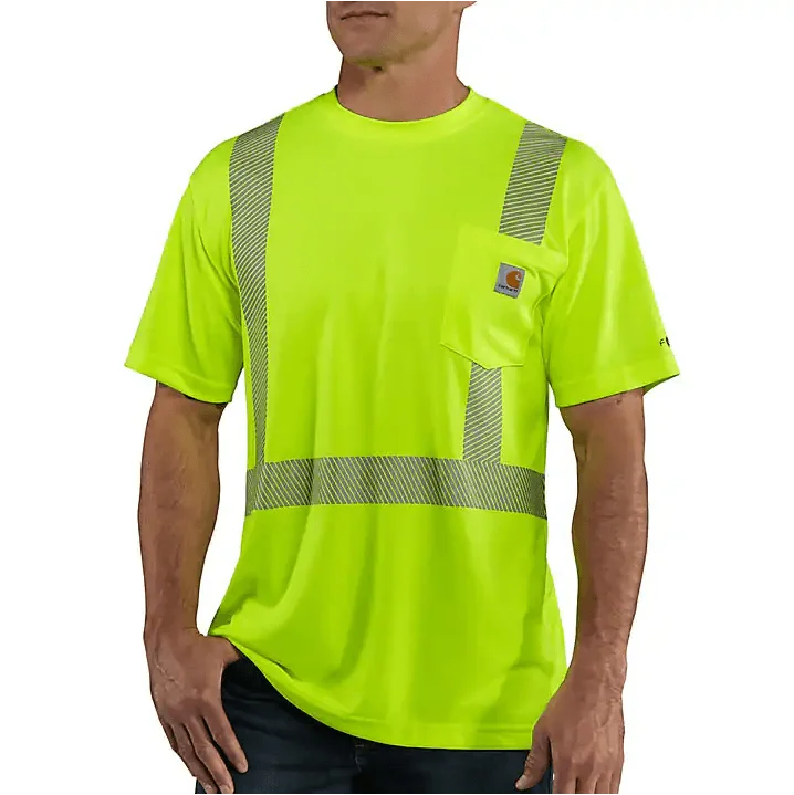 Fashion Accessories Class 2 High Visibility Force Short Sleeve T-Shirt - Brite Lime