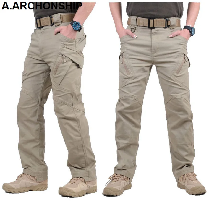 2019 IX9 II Men Militar Tactical Pants Combat Trousers SWAT Army Military Pants Mens Cargo Outdoors Pants Casual Cotton Trousers