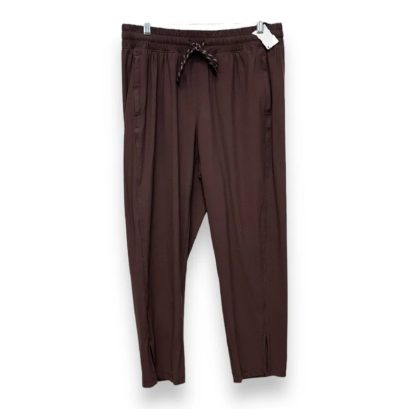 Pants Joggers By Flx In Brown, Size: L