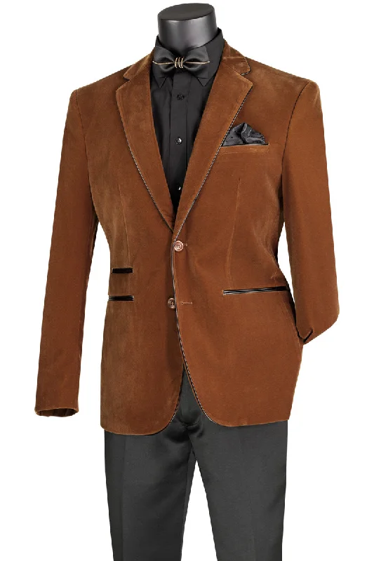 Bourbon velvet Slim Fit Blazer