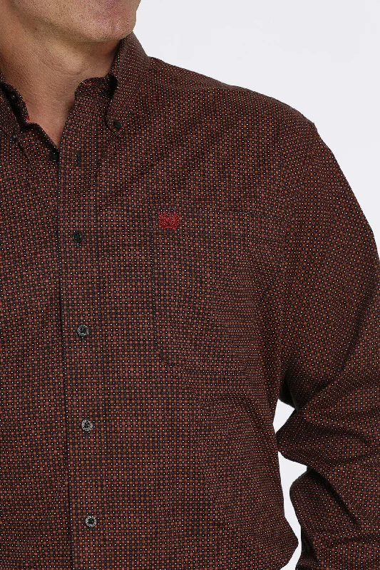 Cinch Long Sleeve Western Print Shirt