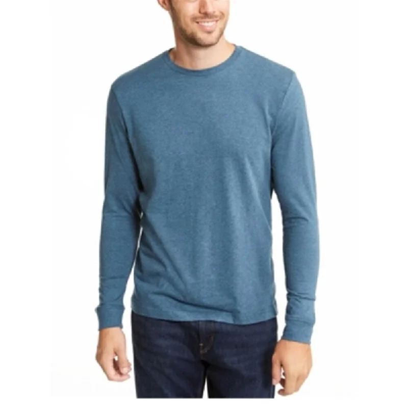 Club Room Men's Long Sleeve T-Shirt Blue Size Small