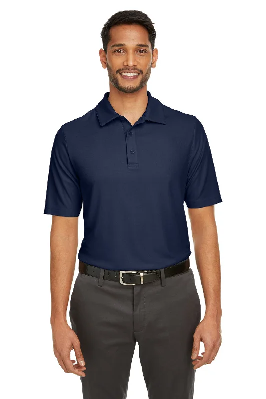 Core 365 Mens Fusion ChromaSoft Performance Moisture Wicking Short Sleeve Polo Shirt - Classic Navy Blue