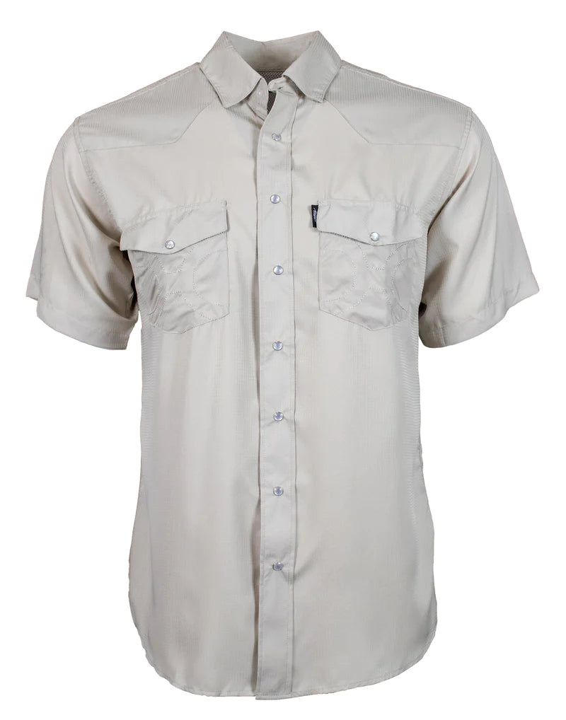 Hooey "Sol" Tan Short Sleeve Pearl Snap Shirt