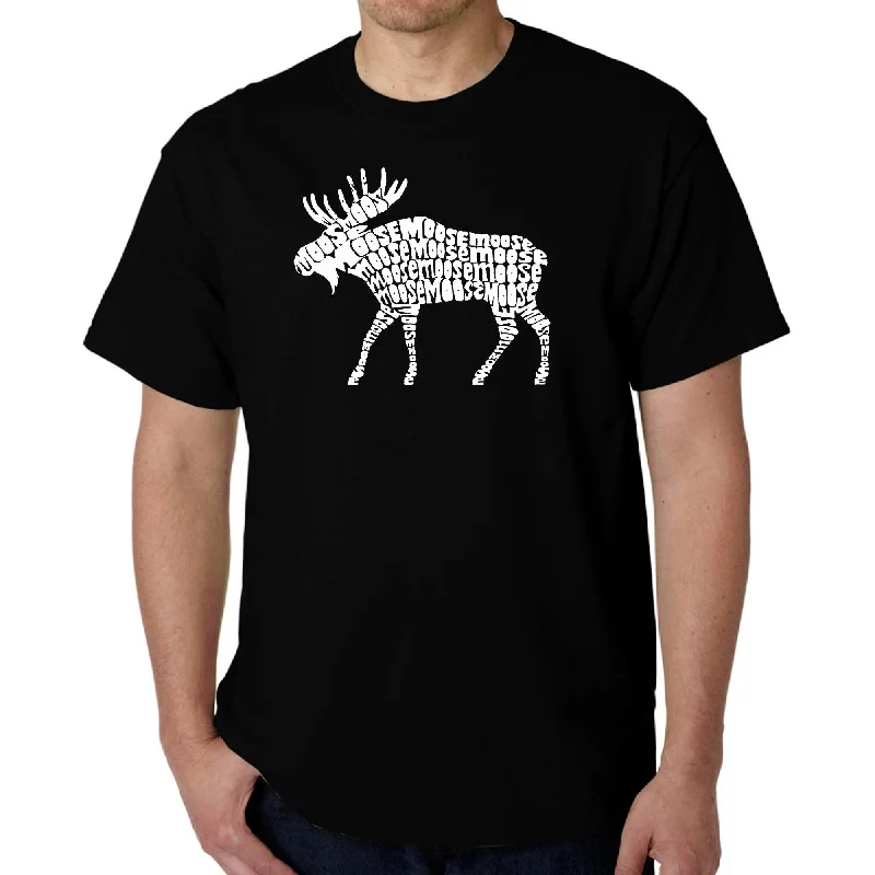 LA Pop Art Men's Word Art T-shirt - Moose