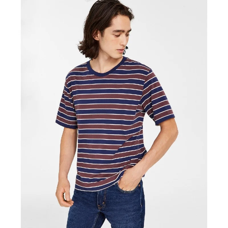 Levi S Men's Relaxed Striped T-Shirt Blue Size Medium