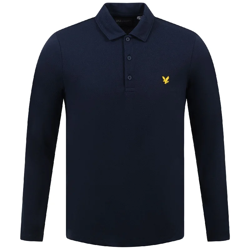 Long Sleeve Tech Polo Dark Navy - AW23