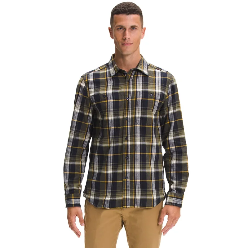 Burnt Olive Green Medium Half Dome Plaid