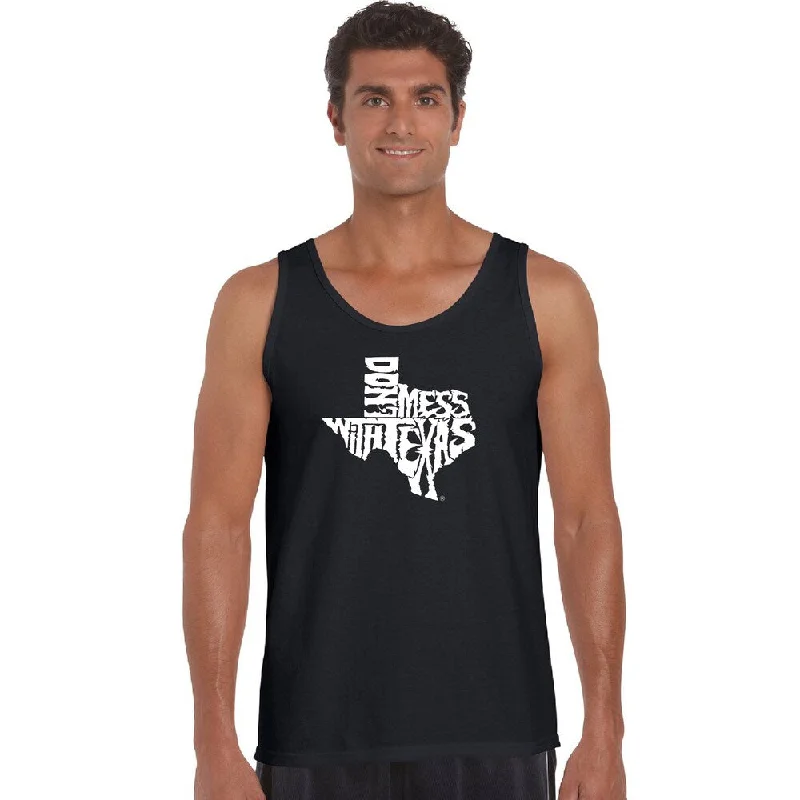 Men's Don't Mess With Texas Cotton Tank Top