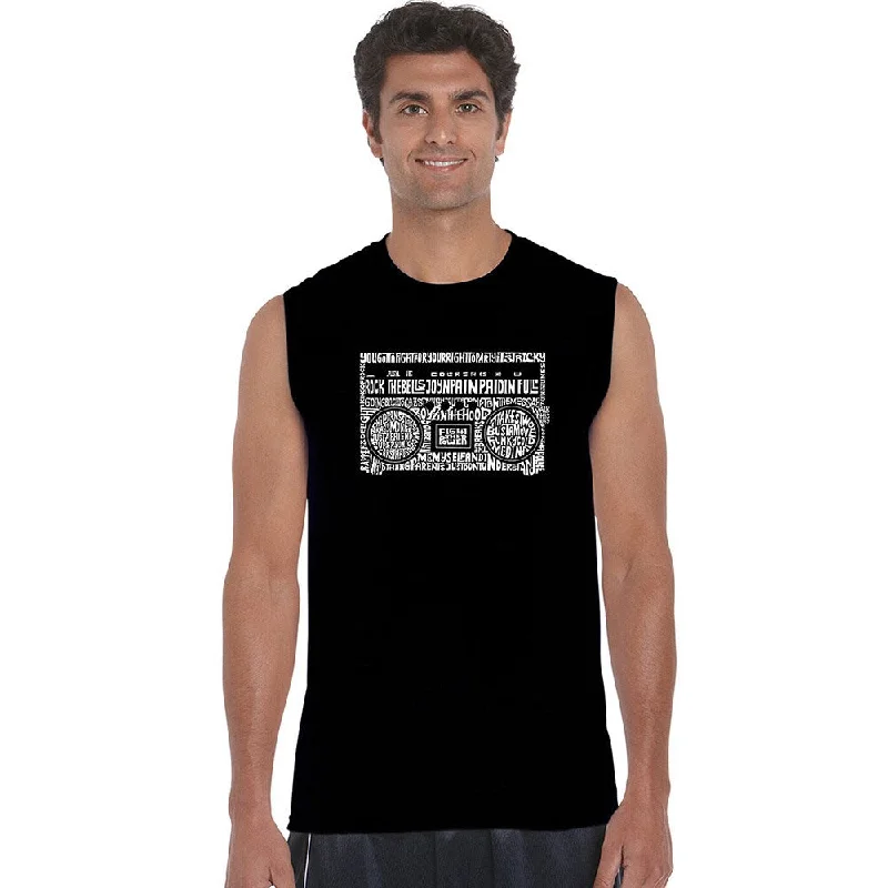 Men's Greatest Rap Hits of The 1980's Sleeveless T-shirt