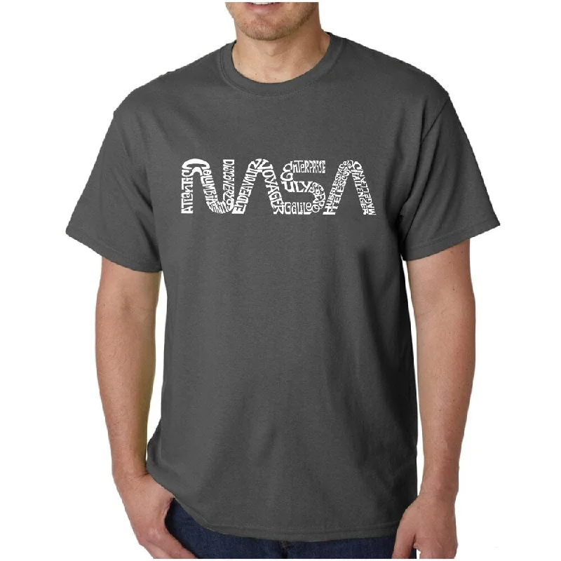 Men's Word Art T-shirt - Worm Nasa