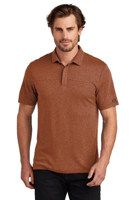 Ogio Mens Command Short Sleeve Polo Shirt - Deep Rust