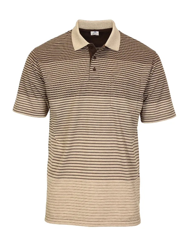 Men's Pin Striped Polo Shirt