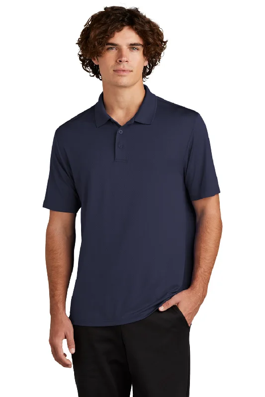 Sport-Tek Mens Sideline Moisture Wicking Short Sleeve Polo Shirt - True Navy Blue