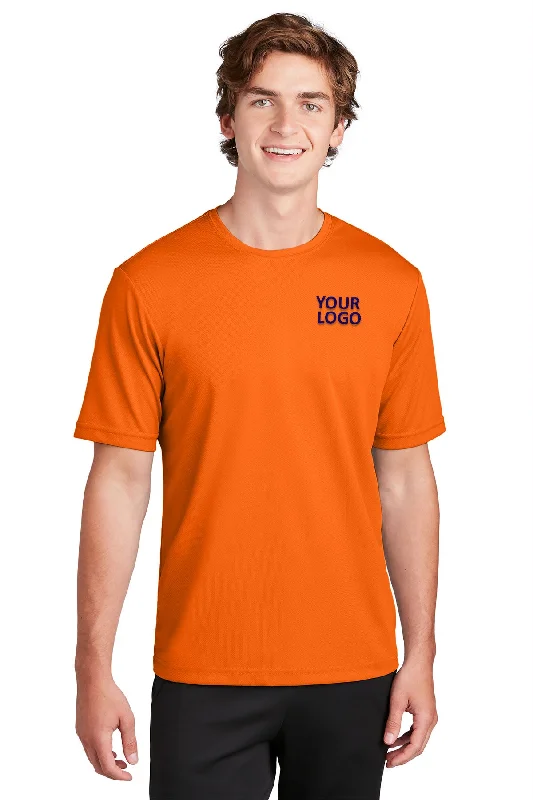 Sport-Tek PosiCharge Branded RacerMesh Tee's, Neon Orange