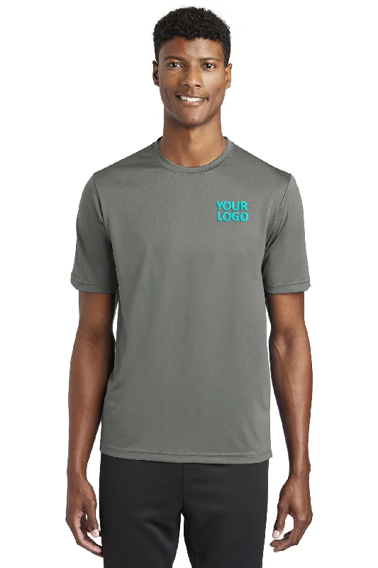 Sport-Tek PosiCharge Customized Tough Tee's, Dark Smoke Grey