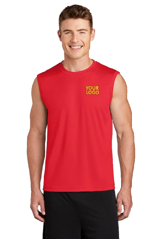 Sport-Tek Sleeveless PosiCharge Custom Competitor Tee's, True Red