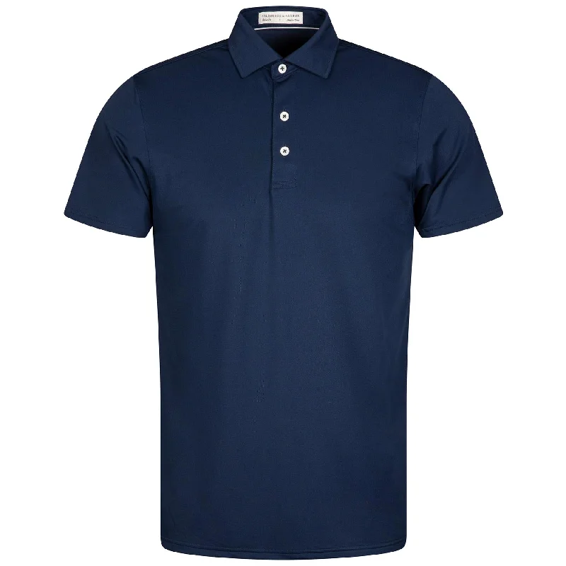 The Macdonald Knit Polo Navy - AW24