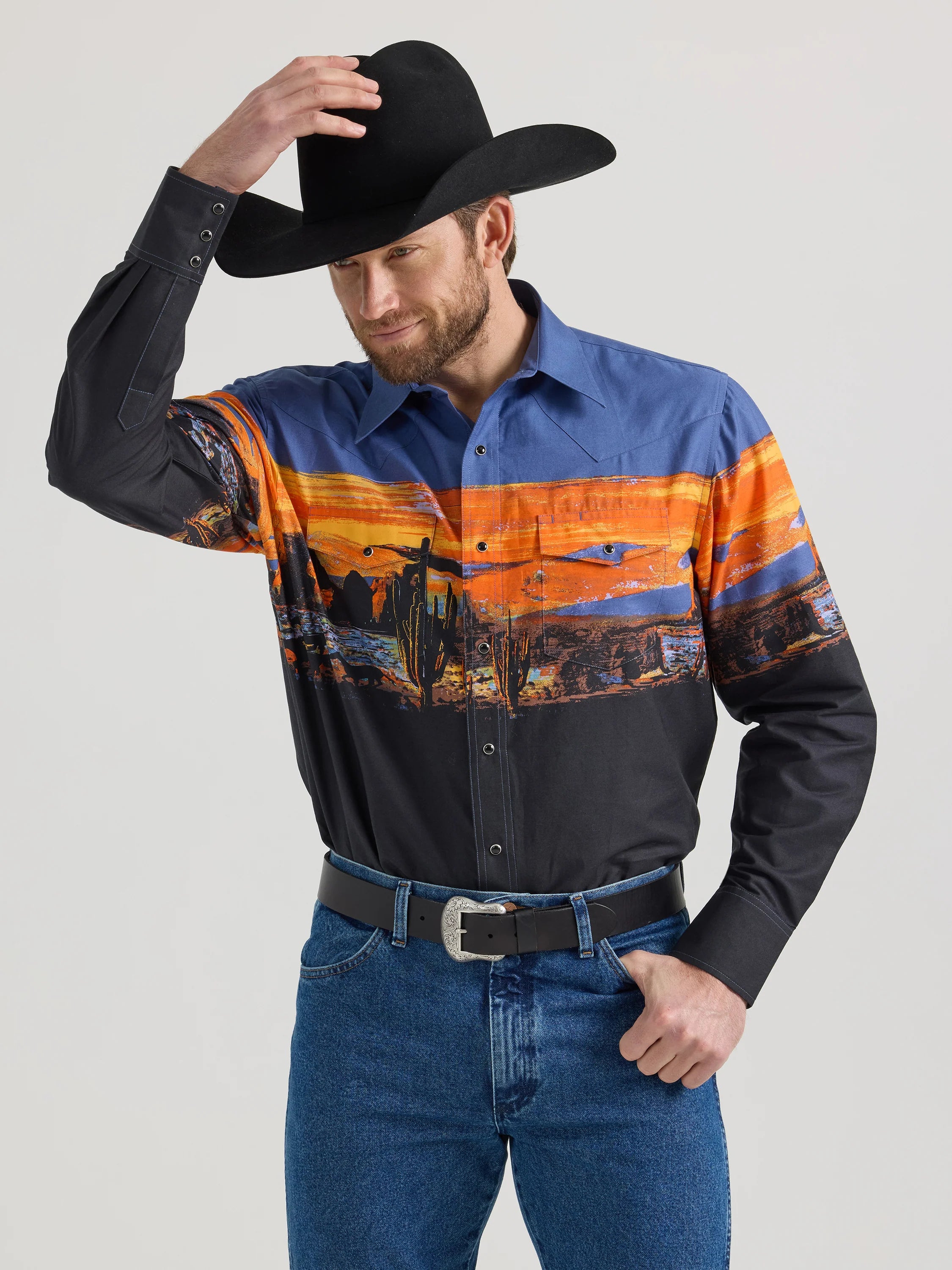 Wrangler Checotah Long Sleeve Snap Shirt