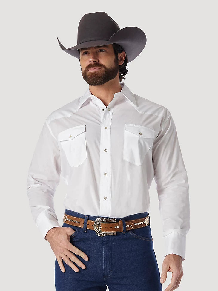 Wrangler® Western Long Sleeve Snap Shirt