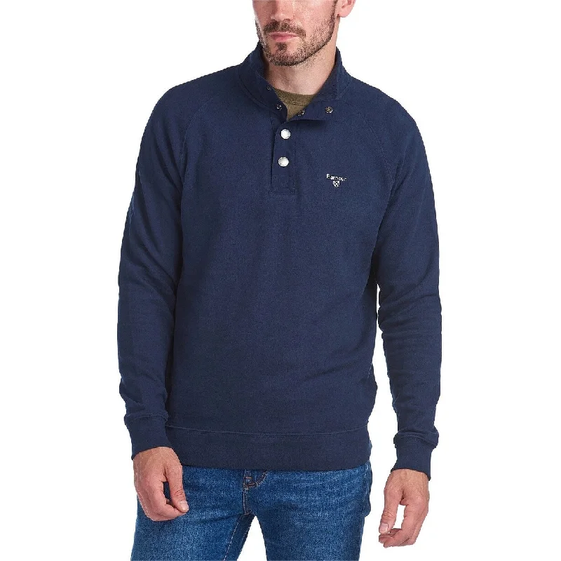 Barbour Men's Sweat Half-Snap Pullover Navy Size Medium