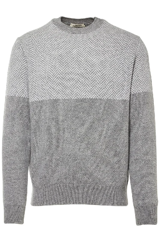 Herringbone Crew Neck