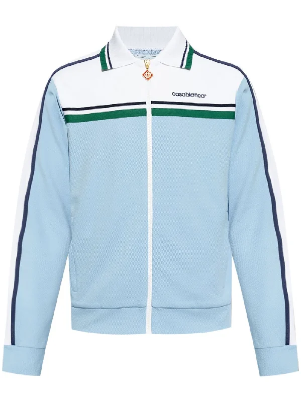 Logo-Embroidered Panelled Track Jacket