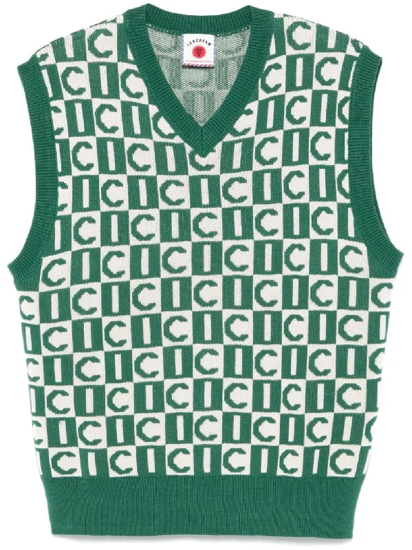 Monogram-Jacquard Knitted Vest