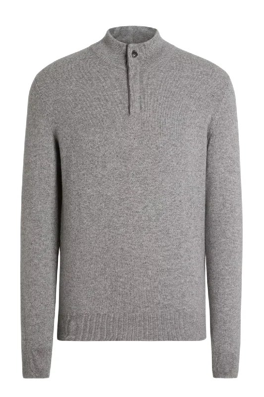 Oasi Cashmere Zip Mock Sweater